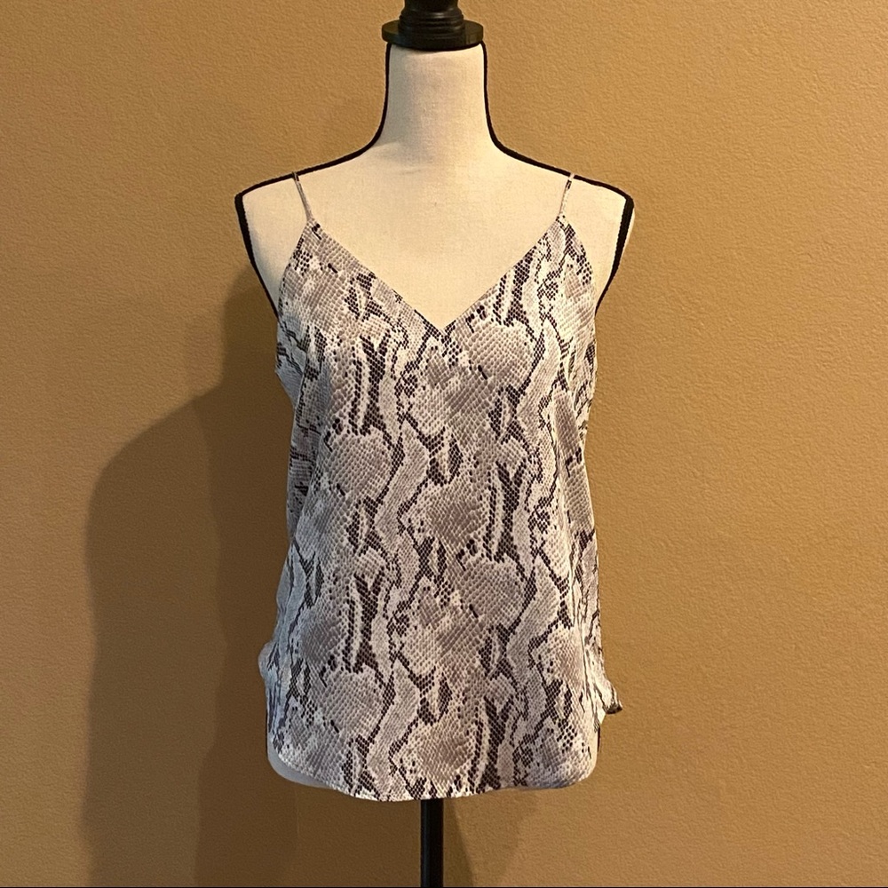 Express Snake Print Silky Tank Top.